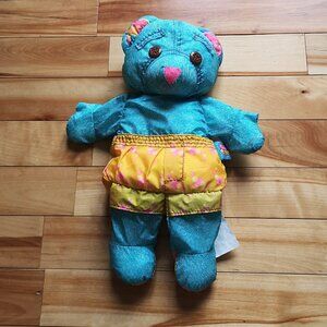 VINTAGE 1996  Tyco Splash Time Doodle Bear Stuffed Animal